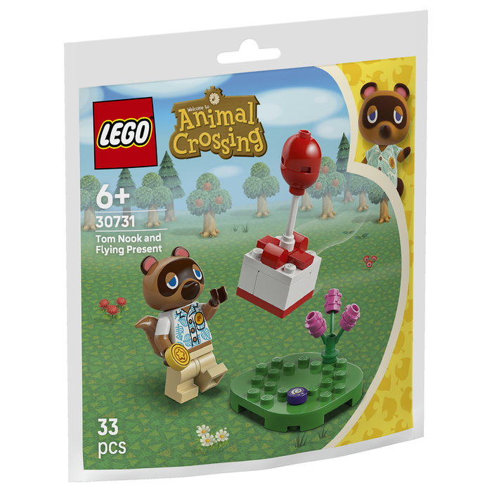 LEGO 30731 Polybag Animal Crossing Tom Nook con Globo Regalo de Aire Caliente, 33 Piezas, Construcción Multicolor, Edad 6+