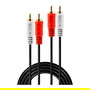 LINDY 35666 Audiokabel Stereo 2xRCA Macho a 2xRCA Macho 20m Negro Rojo Blanco