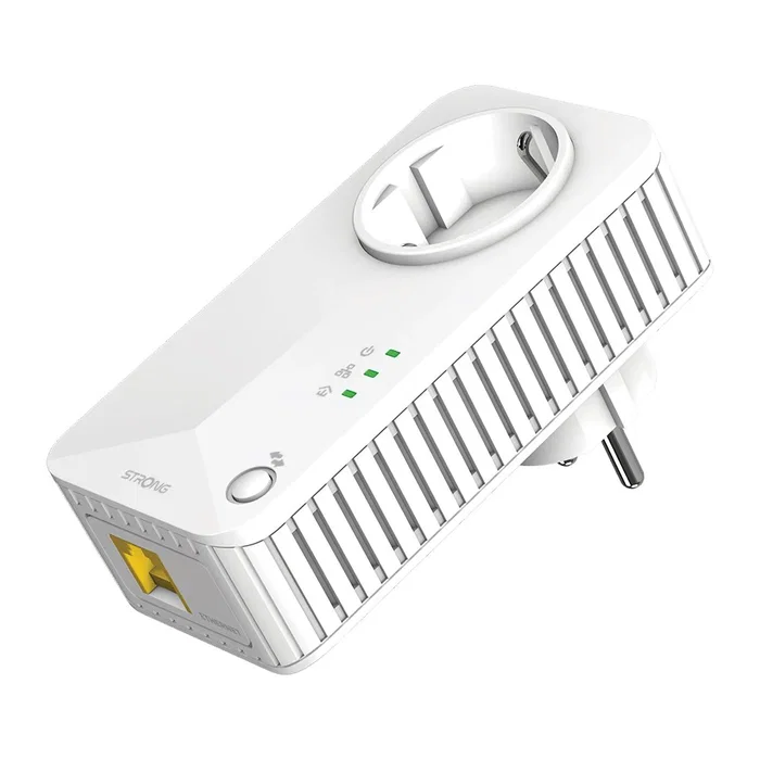 Strong Kit Powerline WiFi 600, Extensor de Red PLC con WiFi 300 Mbps + Ethernet 600 Mbps, Color Blanco Strong Kit Powerline WiFi 600, Extensor de Red PLC con WiFi 300 Mbps + Ethernet 600 Mbps, Color Blanco