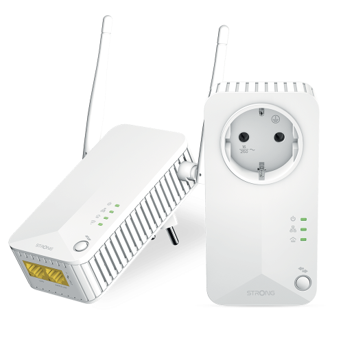 Strong POWERLWF600DUOEUV2 Adaptador Powerline Wi-Fi 600 Kit 600 Mbit/s Ethernet Wifi Blanco Strong POWERLWF600DUOEUV2 Adaptador Powerline Wi-Fi 600 Kit 600 Mbit/s Ethernet Wifi Blanco