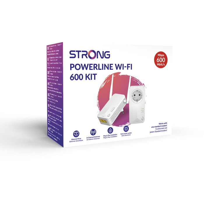 Strong Powerline Wi-Fi 600 Kit LWF600 DUO EUV2 Blanco