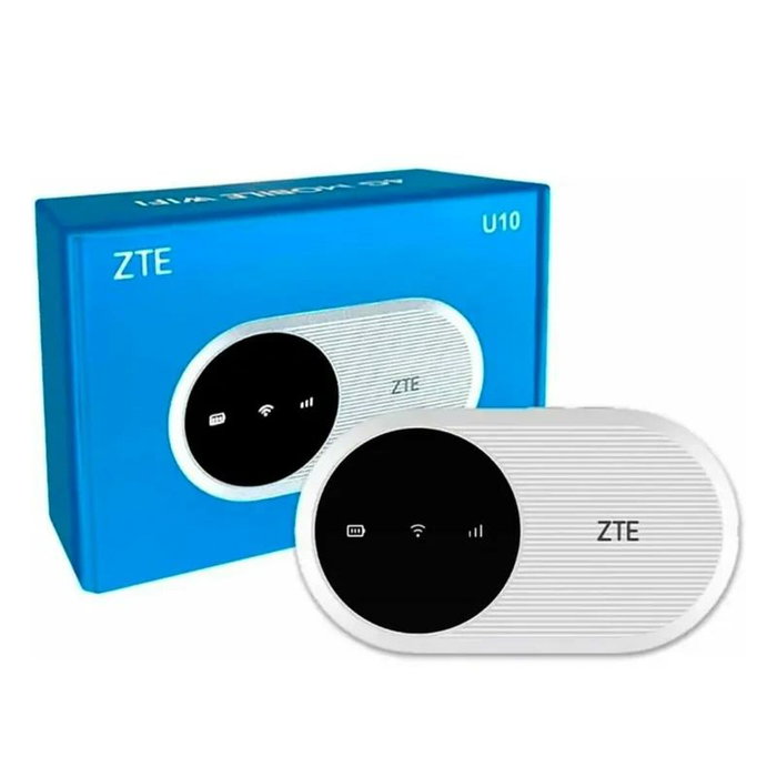 ZTE U10N Router Móvil LTE 4G WiFi 6 SIM Blanco ZTE U10N Router Móvil LTE 4G WiFi 6 SIM Blanco