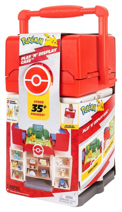 Jazwares Pokémon Estuche de Juego y Exhibición con Sprigatito y Pikachu
