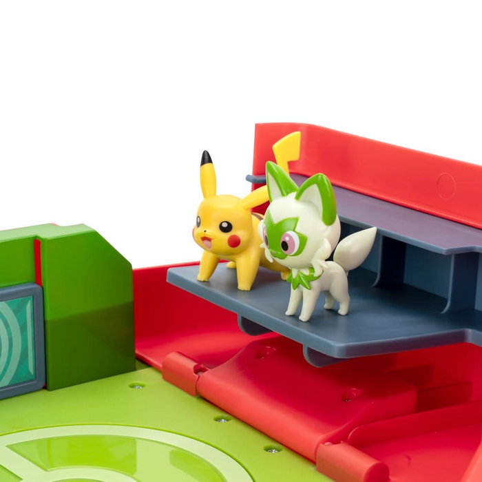 Jazwares Pokémon Estuche de Juego y Exhibición con Sprigatito y Pikachu