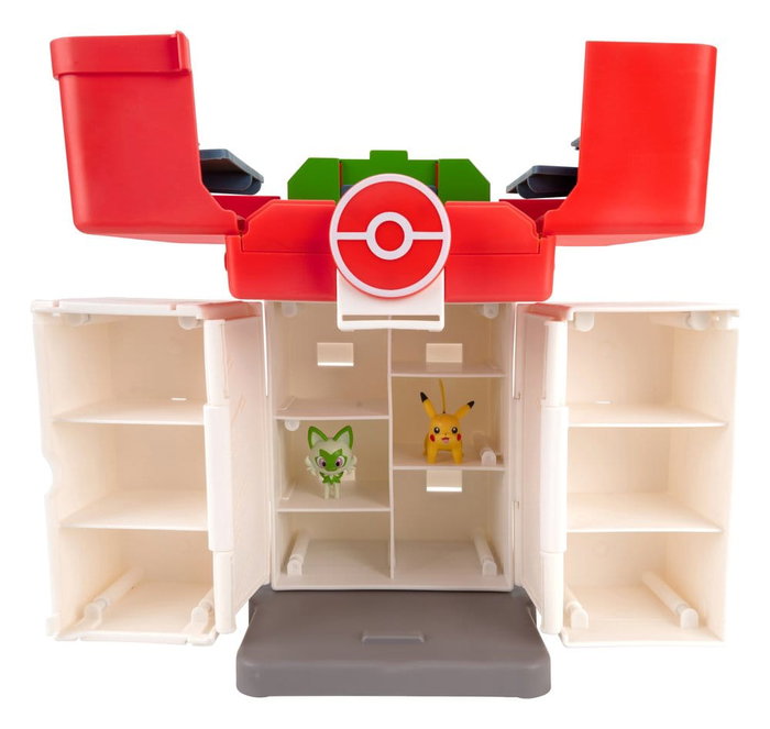 Jazwares Pokémon Estuche de Juego y Exhibición con Sprigatito y Pikachu