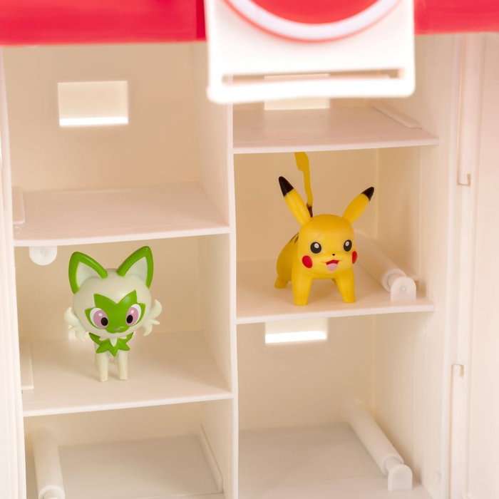 Jazwares Pokémon Estuche de Juego y Exhibición con Sprigatito y Pikachu