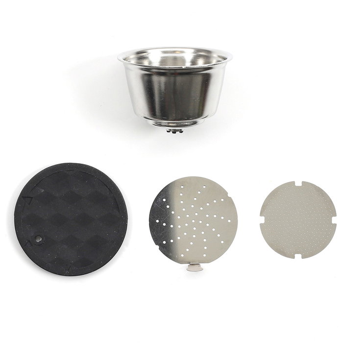 Cook Concept Cápsula Café Reutilizable Acero Inoxidable, Compatible con Dolce Gusto