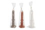DKD Home Decor Surtido de 3 Velas de Cera de Parafina 7x7x18 cm