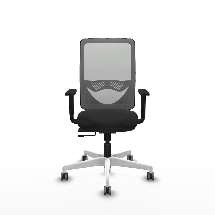 PIQUERAS Y CRESPO Silla de oficina Zulema con mecanismo Sincro/Traslack, Negro/Gris