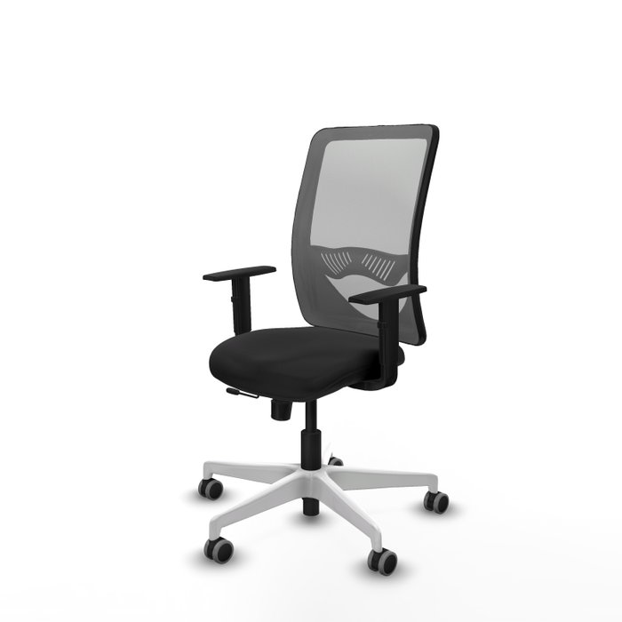 PIQUERAS Y CRESPO Silla de oficina Zulema con mecanismo Sincro/Traslack, Negro/Gris