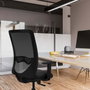 PIQUERAS Y CRESPO Silla de oficina Zulema con mecanismo Sincro/Traslack, Negro/Gris