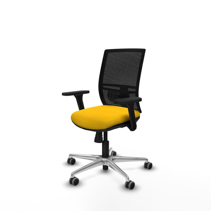 PIQUERAS Y CRESPO Silla de oficina Yunquera Amarillo y Negro