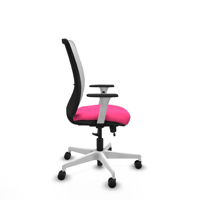 PIQUERAS Y CRESPO Silla de oficina Zulema Rosa y Blanco PIQUERAS Y CRESPO Silla de oficina Zulema Rosa y Blanco