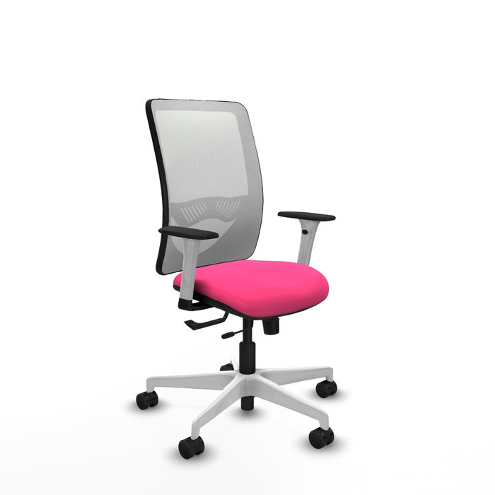 PIQUERAS Y CRESPO Silla de oficina Zulema Rosa y Blanco PIQUERAS Y CRESPO Silla de oficina Zulema Rosa y Blanco