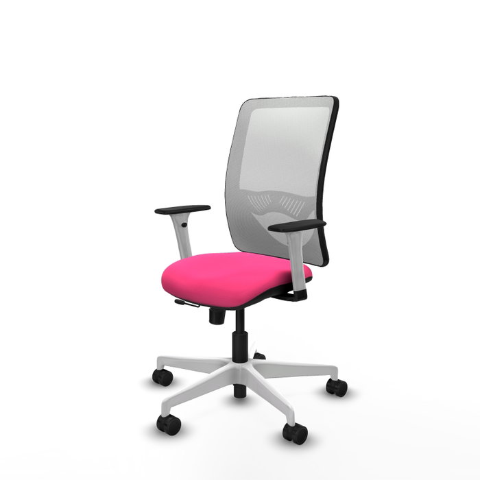PIQUERAS Y CRESPO Silla de oficina Zulema Rosa y Blanco PIQUERAS Y CRESPO Silla de oficina Zulema Rosa y Blanco