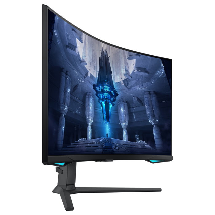 Samsung Monitor Gaming 4K UHD LS32BG750NPX 32 Pulgadas Curvo 165Hz 1ms Mini-LED Quantum HDR 2000 FreeSync Premium Pro G-Sync Compatible Negro