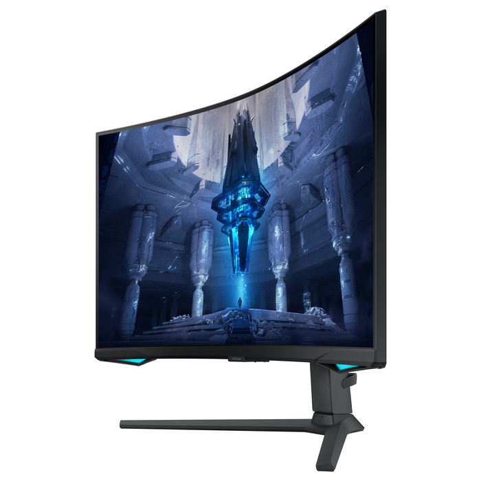 Samsung Monitor Gaming 4K UHD LS32BG750NPX 32 Pulgadas Curvo 165Hz 1ms Mini-LED Quantum HDR 2000 FreeSync Premium Pro G-Sync Compatible Negro