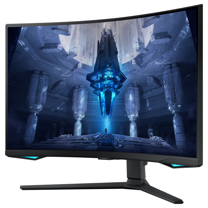 Samsung Monitor Gaming 4K UHD LS32BG750NPX 32 Pulgadas Curvo 165Hz 1ms Mini-LED Quantum HDR 2000 FreeSync Premium Pro G-Sync Compatible Negro