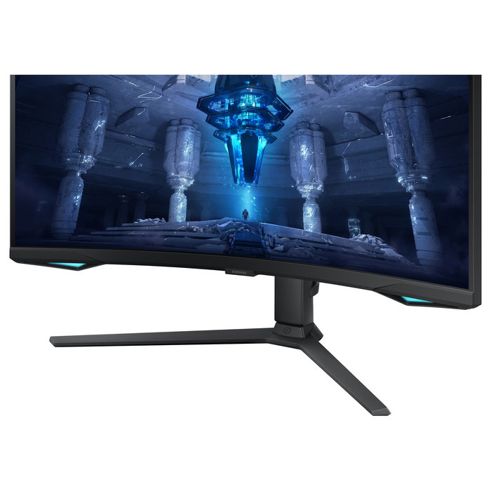 Samsung Monitor Gaming 4K UHD LS32BG750NPX 32 Pulgadas Curvo 165Hz 1ms Mini-LED Quantum HDR 2000 FreeSync Premium Pro G-Sync Compatible Negro
