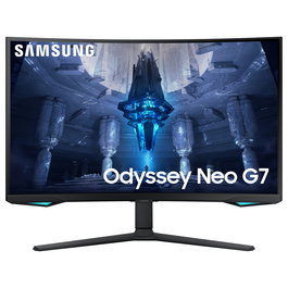 Samsung Monitor Gaming 4K UHD LS32BG750NPX 32 Pulgadas Curvo 165Hz 1ms Mini-LED Quantum HDR 2000 FreeSync Premium Pro G-Sync Compatible Negro