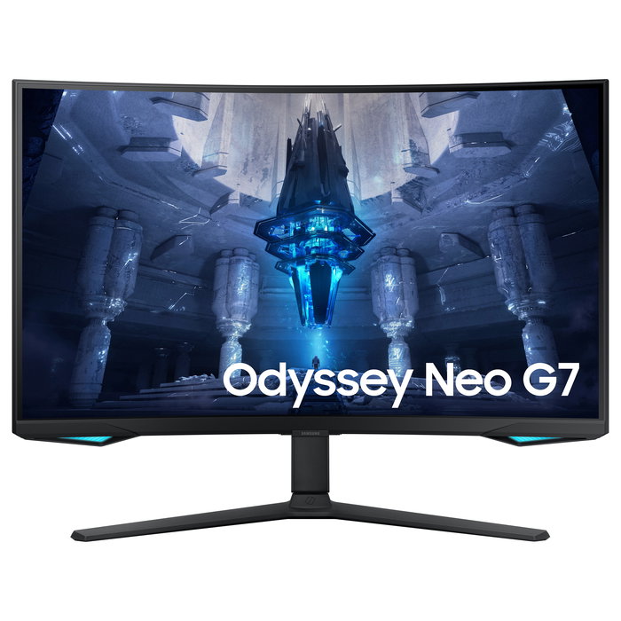 Samsung Monitor Gaming 4K UHD LS32BG750NPX 32 Pulgadas Curvo 165Hz 1ms Mini-LED Quantum HDR 2000 FreeSync Premium Pro G-Sync Compatible Negro