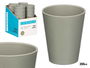 Leknes Vaso Cónico Gris 200 ml 7.8x9x7.8 cm (Set de 24)