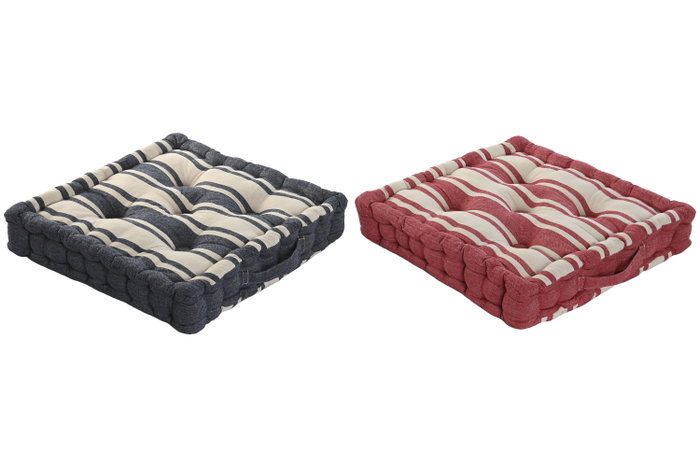 DKD Home Decor Cojín Algodón Poliéster 40x40x7 cm Surtido de 2 DKD Home Decor Cojín Algodón Poliéster 40x40x7 cm Surtido de 2