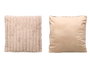 GIFTDECOR Cojín de Rayas Marrón 45x45cm (Pack de 12)