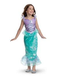 Liragram Disfraz infantil Disney 100 Aniversario Princesa Ariel Classic, 3-4 Años
