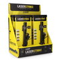 EDM Laser Stiker Linterna Led y Puntero Láser Tipo Pluma Recargable 250 Lm 5W Led Osram P8, Láser Rojo, Batería 750mAh USB-C, Compatible Pilas AAA