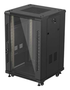 Lanberg FF01-6618-12B Rack o bastidor independiente 18U Negro