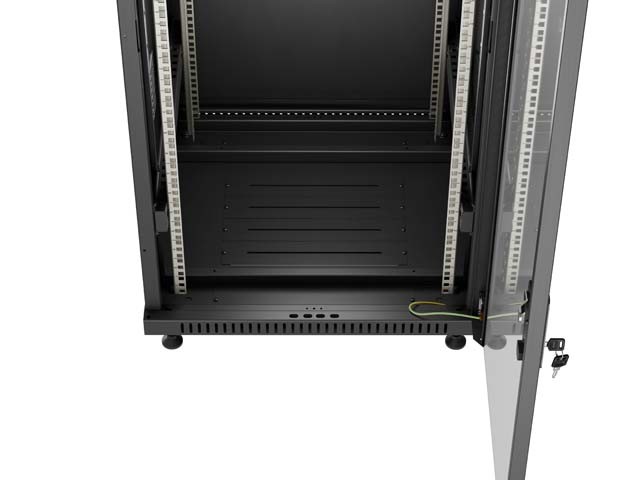 Lanberg FF01-6618-12B Rack o bastidor independiente 18U Negro