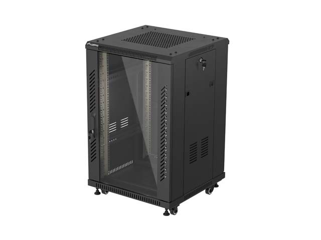 Lanberg FF01-6618-12B Rack o bastidor independiente 18U Negro