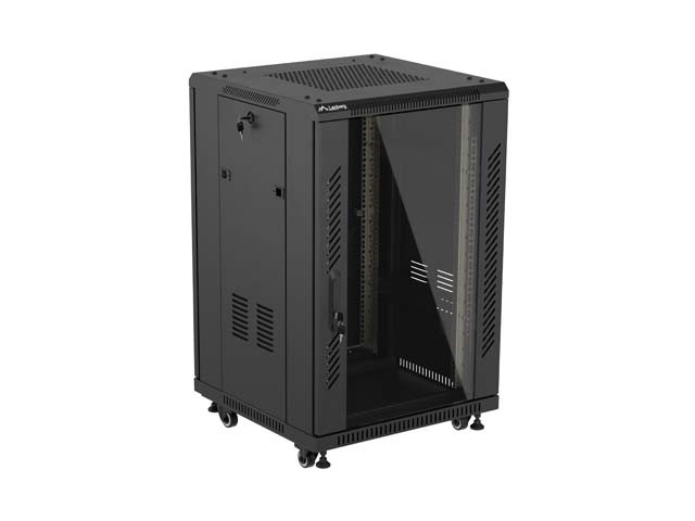 Lanberg FF01-6618-12B Rack o bastidor independiente 18U Negro