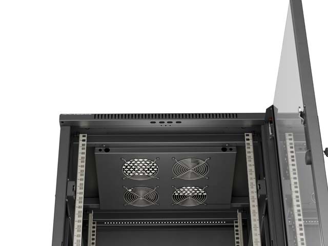 Lanberg FF01-6618-12B Rack o bastidor independiente 18U Negro