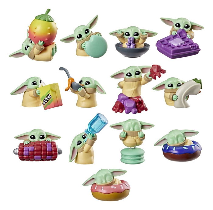 Hasbro Star Wars Minifiguras Grogu Snack Attack Serie 1 Expositor de 24 unidades Hasbro Star Wars Minifiguras Grogu Snack Attack Serie 1 Expositor de 24 unidades