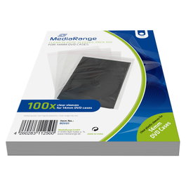 MEDIARANGE DVD PLASTIKHUELLEN (100 unidades) de plástico para DVD