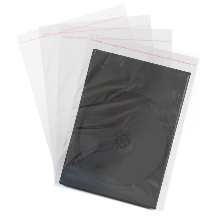 MediaRange Fundas de Plástico Transparentes para CD/DVD, 100 Unidades