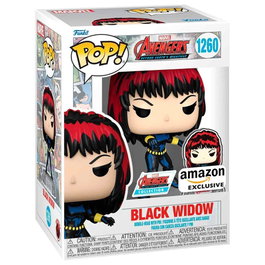 FUNKO Figura POP Marvel Avengers 60th Anniversary Comic Black Widow con Pin Exclusive