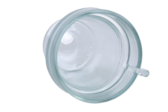 DKD Home Decor Taza de Café de Vidrio Reciclado Transparente, Pack de 6