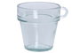 DKD Home Decor Taza de Café de Vidrio Reciclado Transparente, Pack de 6