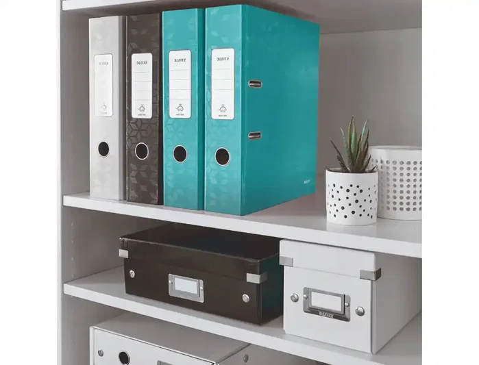 LEITZ WOW Archivador de palanca A4 180º 80mm Turquesa Metalizado LEITZ WOW Archivador de palanca A4 180º 80mm Turquesa Metalizado