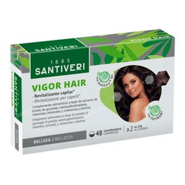 Vigor Hair Revitalizante Capilar 48 Cápsulas. Cabello Normal, Óptimo Crecimiento. Con Biotina, Zinc y Cobre. Apto Veganos.