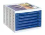Archivo 2000 Fichero 6 Cajones Azul Opaco 305x370x215 mm Bandeja Superior Organizadora