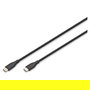 Digitus Cable USB C a USB C de Silicona, 1m, Negro, USB 2.0