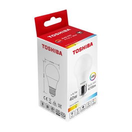 TOSHIBA Bombilla LED A60 E27 5W Luz Cálida 3000K - Eficiencia Energética y Larga Duración para Hogar