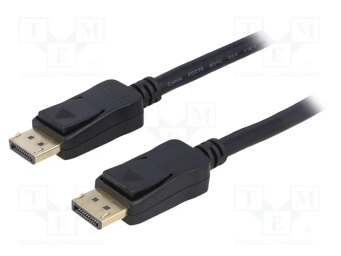Qoltec Cable DisplayPort v1.4 8K 3m Negro