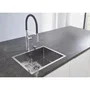 Grohe Fregadero de Acero Inoxidable K700 31726SD0 60-S 55/45 1 Cubeta 500x400x200 mm Instalación Empotrada