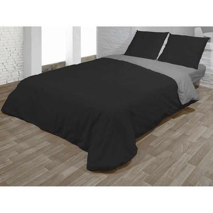 Juego de funda nórdica Hosteline VEGAS Negro Cama de 90 2 Piezas Juego de funda nórdica Hosteline VEGAS Negro Cama de 90 2 Piezas