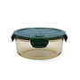Bidasoa Recipiente Redondo Hermético Infinity Vidrio 97 cL Amarillo